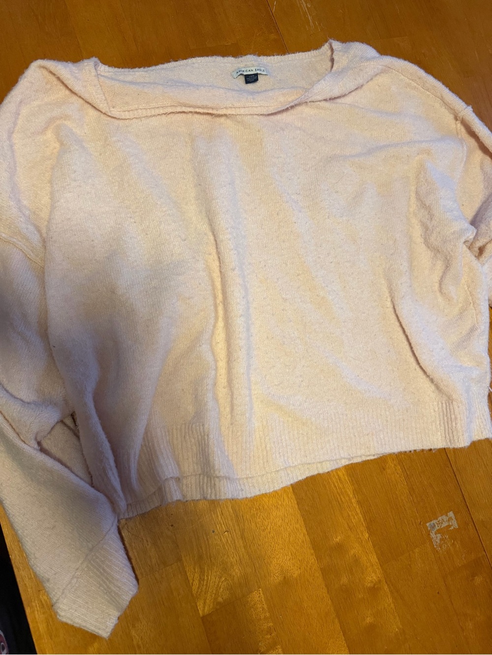 American Eagle Outfitters Light Pink Crewneck Sweater